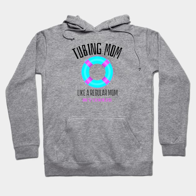 Tubing Mom Hoodie by Mountain Morning Graphics